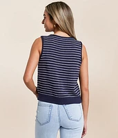 Striped Sweater Tank Top