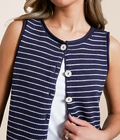 Striped Sweater Tank Top