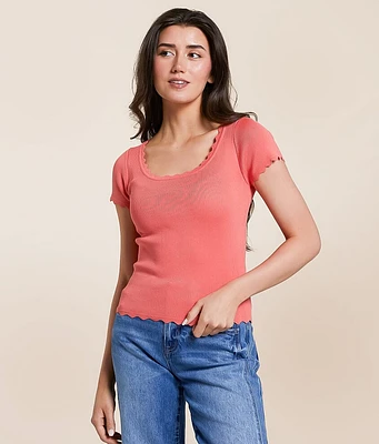 Scalloped Trim Top