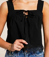 Lace Trim Tank Top