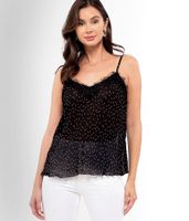 By The River Polka Dot Crinkle Tank Top