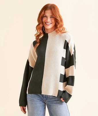 Blu Pepper Color Block Sweater