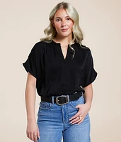 Satin Henley