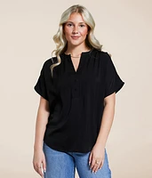 Satin Henley