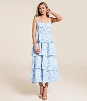 Floral Tiered Maxi Dress
