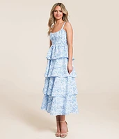 Floral Tiered Maxi Dress