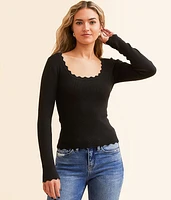 Scallop Trim Top