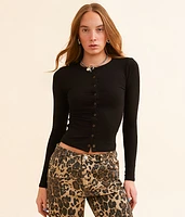 The Workshop Snap Down Cropped Top