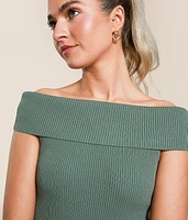 Foldover Off The Shoulder Top