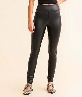 Buckle Black Pull-On Legging