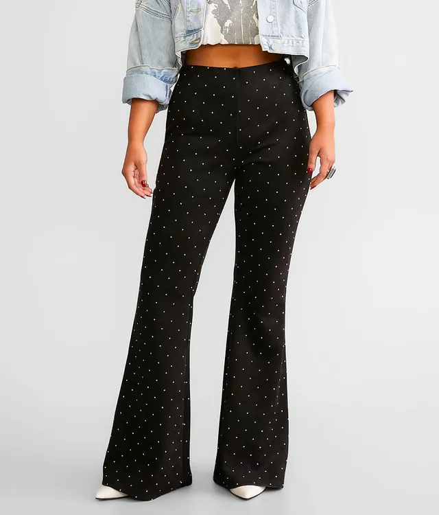 Windsor Stylish Pick Faux Suede Flare Pants