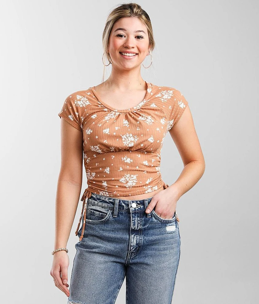 Cinch Tie Cropped Top