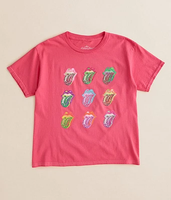 Girls - Rolling Stones Oversized Band T-Shirt