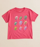 Girls - Rolling Stones Oversized Band T-Shirt