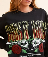 Guns N' Roses Oversized Band Pullover