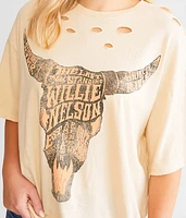 Willie Nelson Destructed Band T-Shirt