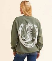 Rootswear Willie Nelson Oversized Band Pullover