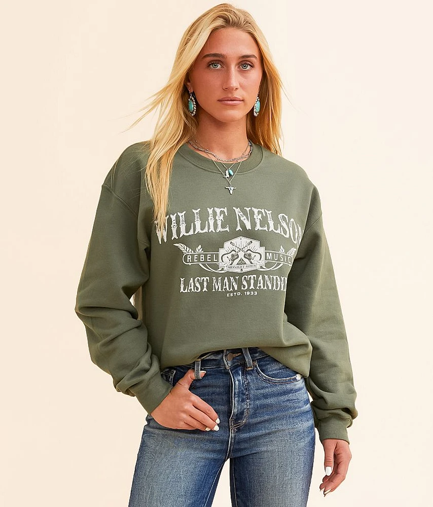 Zion Rootswear Willie Nelson Oversized Band Pullover