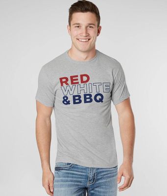 Brew City Red White & Busch T-Shirt - Blue Medium, Men's