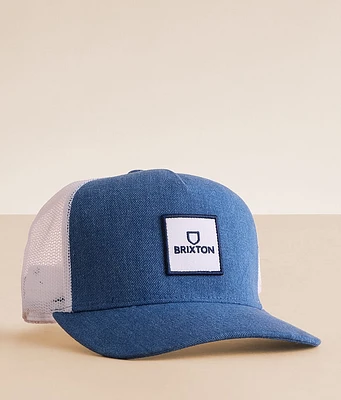 Alpha Block Denim Trucker Hat