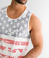 Flag Print Tank Top