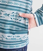 Southwestern Mock Neck Pullover