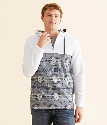 Departwest Southwestern Quarter Zip Hooded Sweatshirt