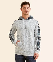 Departwest Pieced Southwestern Hooded Sweatshirt