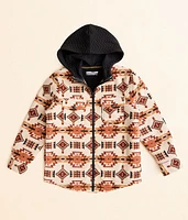 Boys - Departwest Southwestern Fleece Hooded Shacket