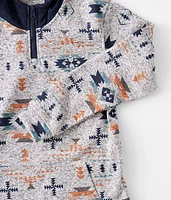 Boys - Southwest Quarter Zip Hooded Sweatshirt