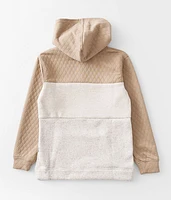 Boys - Quilted Color Block Hoodie