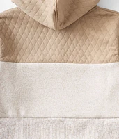Boys - Quilted Color Block Hoodie