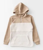 Boys - Quilted Color Block Hoodie