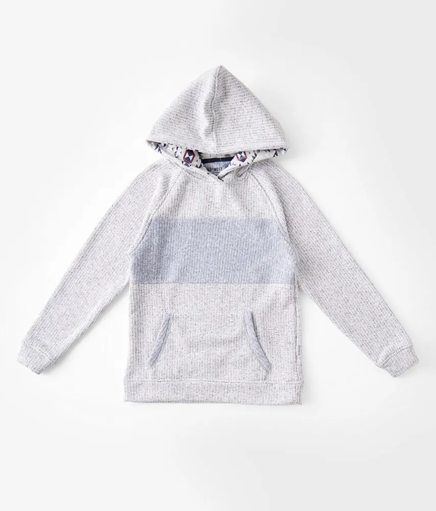 Boys - Departwest Striped Cozy Hooded Sweatshirt