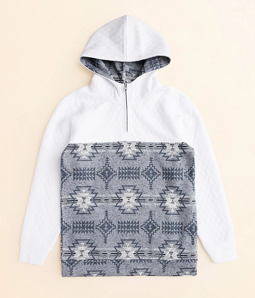 Boys - Departwest Southwestern Quarter Zip Hooded Sweatshirt