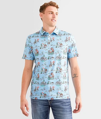 Cowboy Up Performance Polo