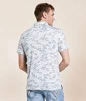 White Camo Performance Polo