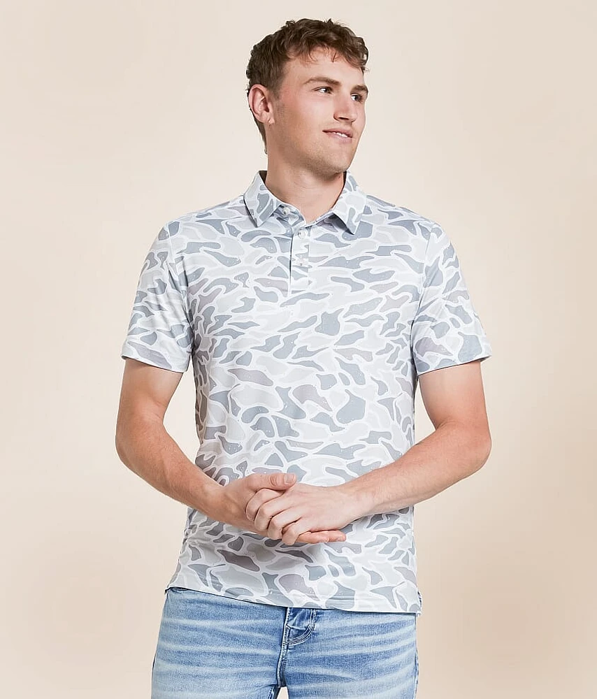White Camo Performance Polo
