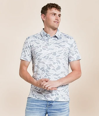 White Camo Performance Polo