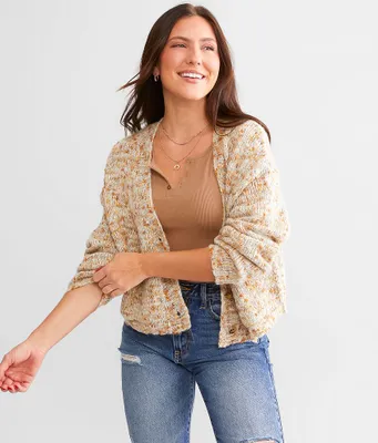 Billabong Catch Up Cropped Cardigan Sweater
