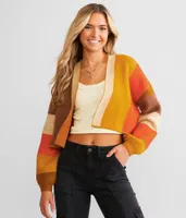 Billabong Block Out Cropped Cardigan Sweater