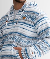 Rasta Quarter Zip Hooded Sweatshirt