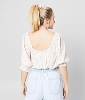 Ready Now Dainty Floral Print Top
