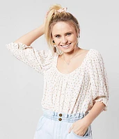 Ready Now Dainty Floral Print Top