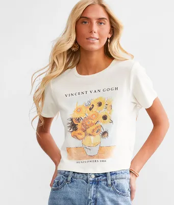 The Vinyl Icons Van Gogh Cropped T-Shirt
