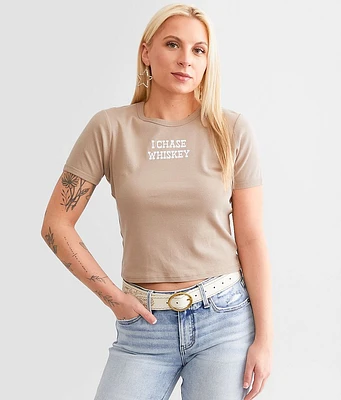 Modish Rebel I Chase Whiskey Baby Cropped T-Shirt