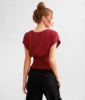 Smocked Dolman Top