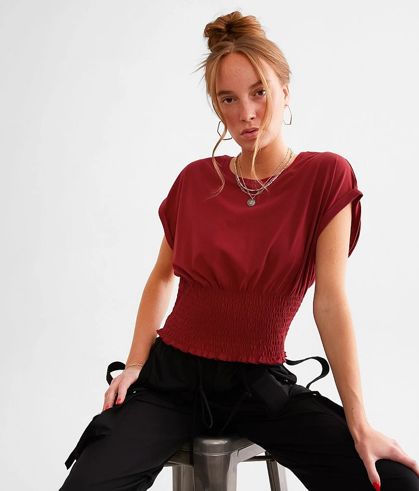 Smocked Dolman Top