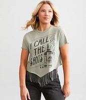 I Call The Shots Cropped T-Shirt