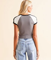 Raglan Cropped T-Shirt